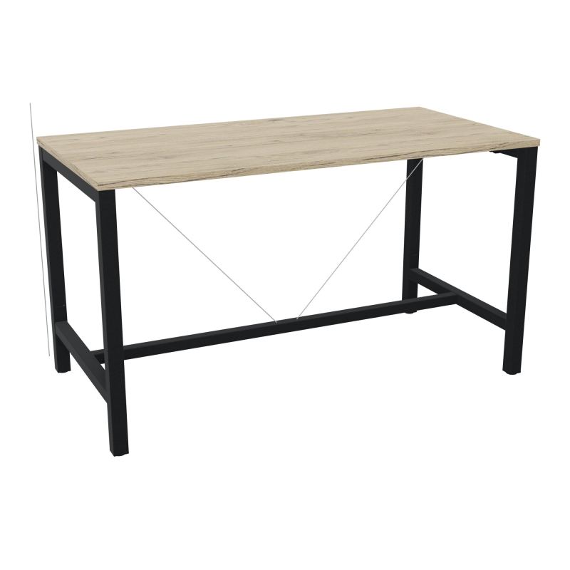 ARIAL T. REU L160XP80XH90 PIEDS ARCHE CARREE AVEC REPOSE PIED