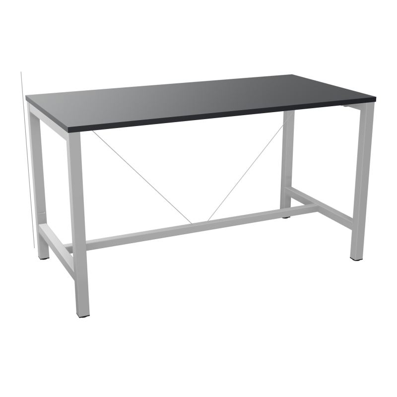 ARIAL T. REU L160XP80XH90 PIEDS ARCHE CARREE AVEC REPOSE PIED