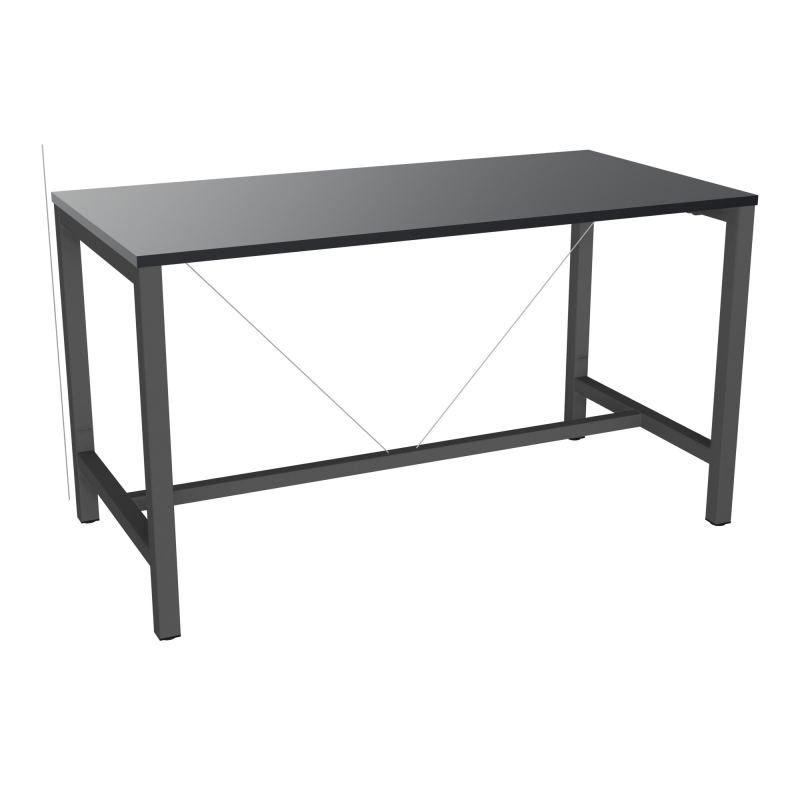 ARIAL T. REU L160XP80XH90 PIEDS ARCHE CARREE AVEC REPOSE PIED