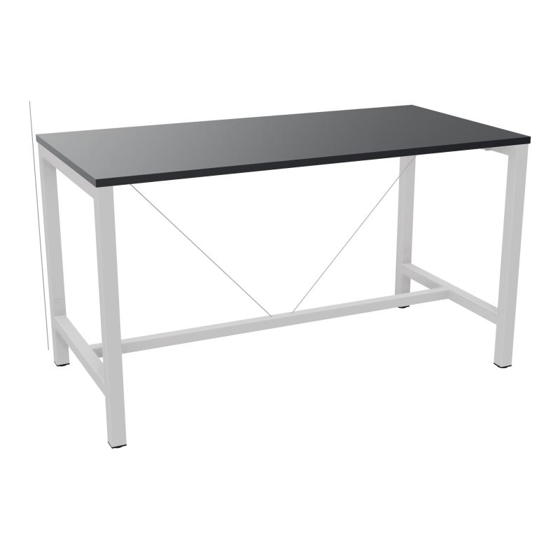 ARIAL T. REU L160XP80XH90 PIEDS ARCHE CARREE AVEC REPOSE PIED