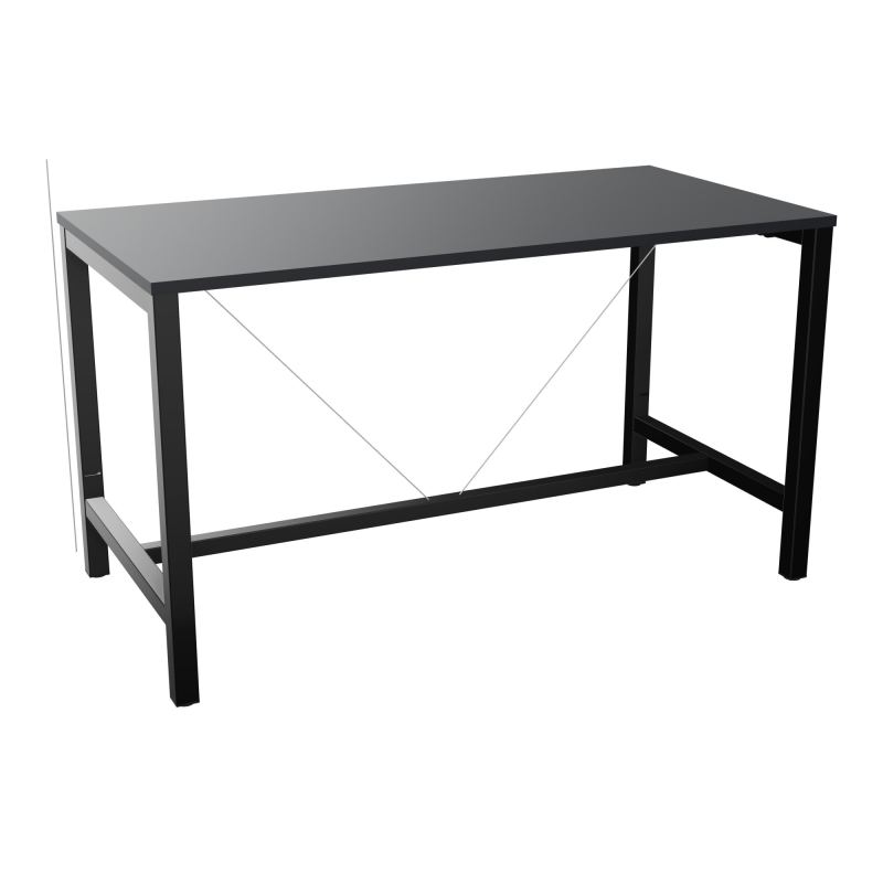 ARIAL T. REU L160XP80XH90 PIEDS ARCHE CARREE AVEC REPOSE PIED