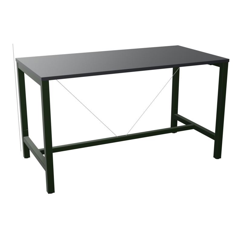 ARIAL T. REU L160XP80XH90 PIEDS ARCHE CARREE AVEC REPOSE PIED
