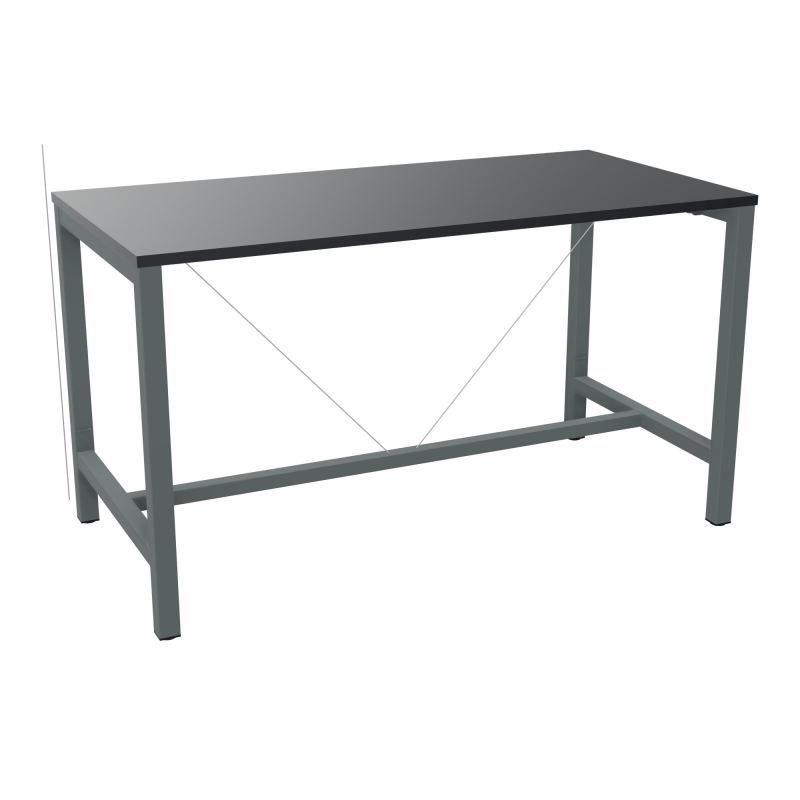 ARIAL T. REU L160XP80XH90 PIEDS ARCHE CARREE AVEC REPOSE PIED