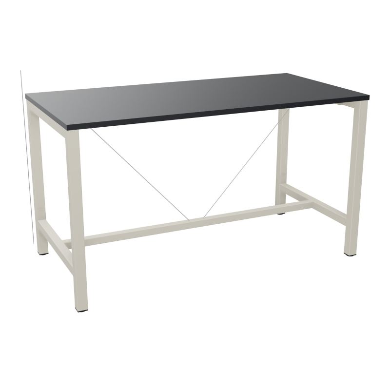ARIAL T. REU L160XP80XH90 PIEDS ARCHE CARREE AVEC REPOSE PIED