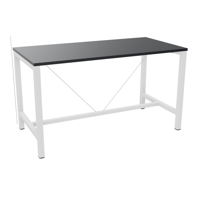 ARIAL T. REU L160XP80XH90 PIEDS ARCHE CARREE AVEC REPOSE PIED
