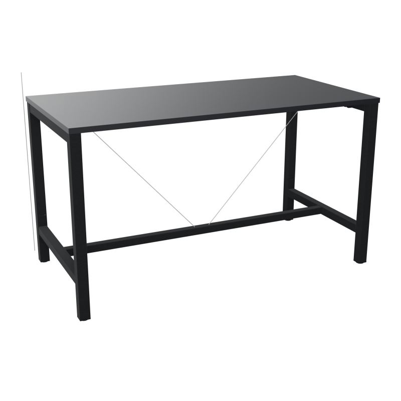 ARIAL T. REU L160XP80XH90 PIEDS ARCHE CARREE AVEC REPOSE PIED