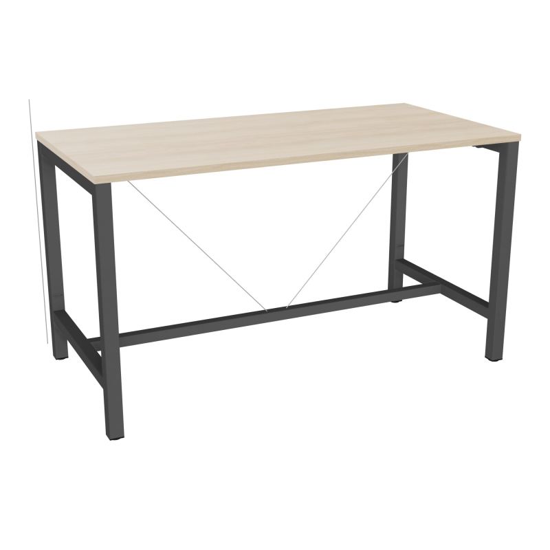 ARIAL T. REU L160XP80XH90 PIEDS ARCHE CARREE AVEC REPOSE PIED