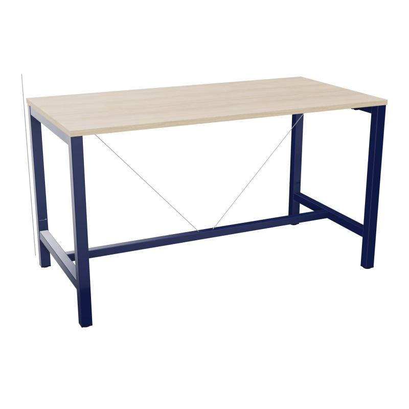 ARIAL T. REU L160XP80XH90 PIEDS ARCHE CARREE AVEC REPOSE PIED