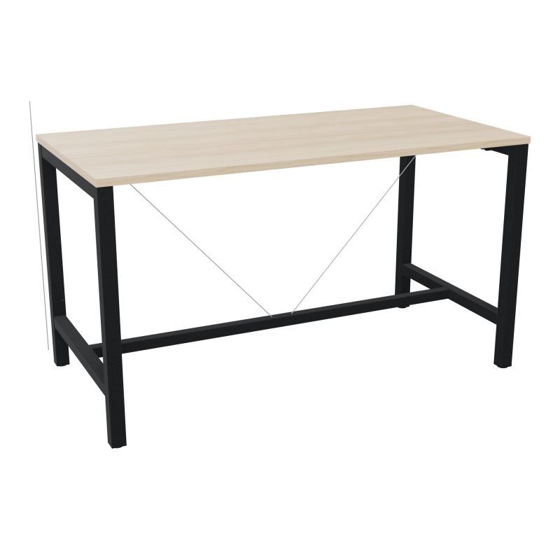 ARIAL T. REU L160XP80XH90 PIEDS ARCHE CARREE AVEC REPOSE PIED