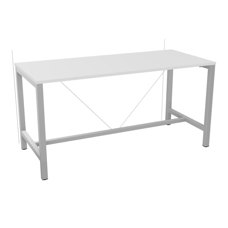 ARIAL T. REU L180XP80XH90 PIEDS ARCHE CARREE AVEC REPOSE PIED