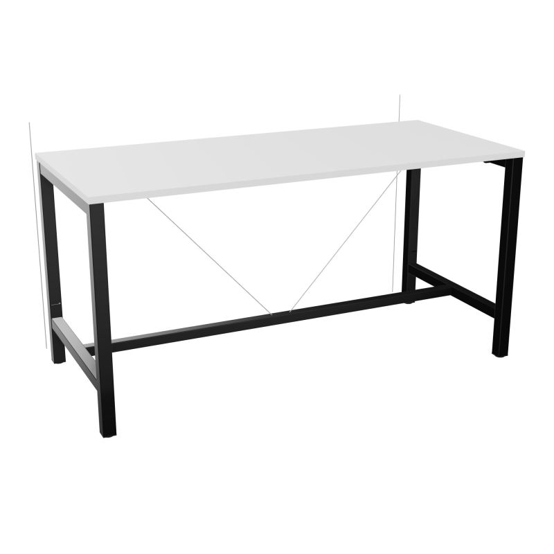 ARIAL T. REU L180XP80XH90 PIEDS ARCHE CARREE AVEC REPOSE PIED