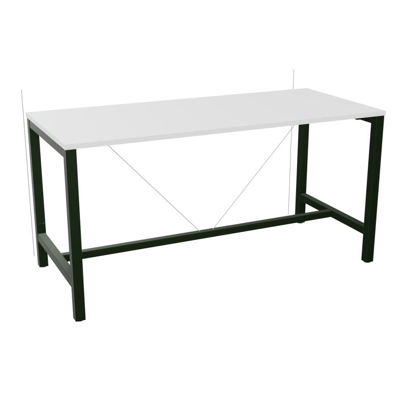 ARIAL T. REU L180XP80XH90 PIEDS ARCHE CARREE AVEC REPOSE PIED