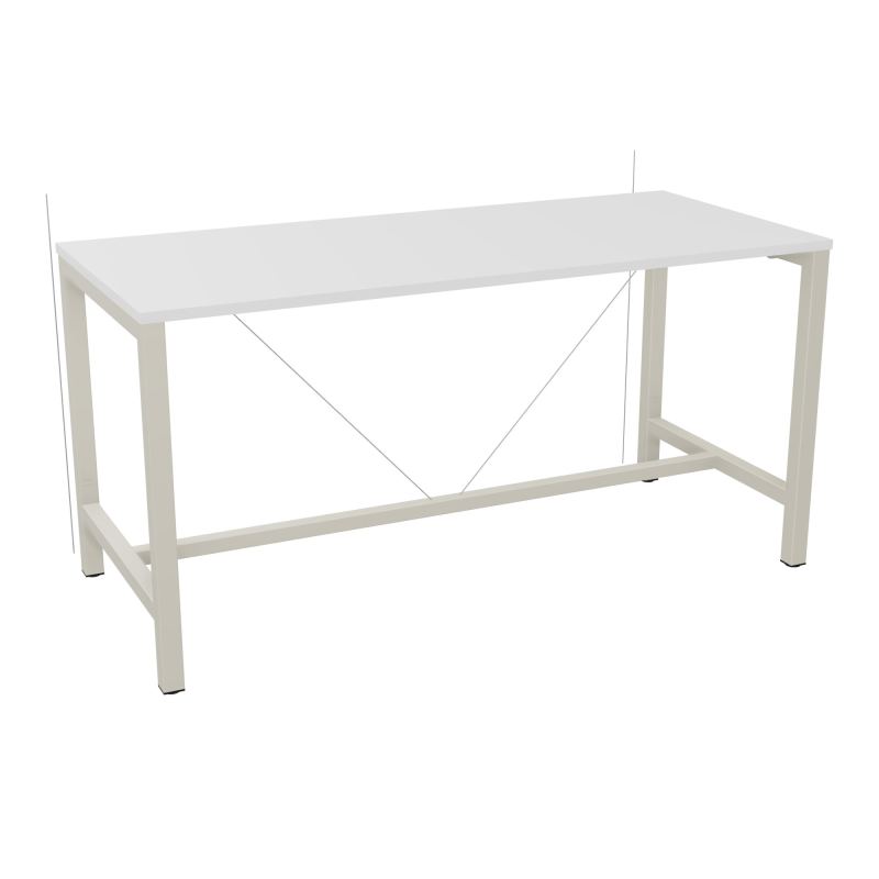 ARIAL T. REU L180XP80XH90 PIEDS ARCHE CARREE AVEC REPOSE PIED