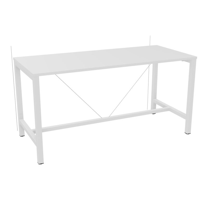 ARIAL T. REU L180XP80XH90 PIEDS ARCHE CARREE AVEC REPOSE PIED