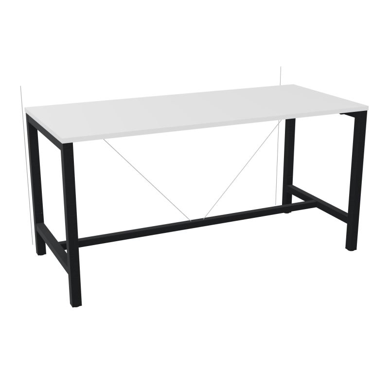 ARIAL T. REU L180XP80XH90 PIEDS ARCHE CARREE AVEC REPOSE PIED