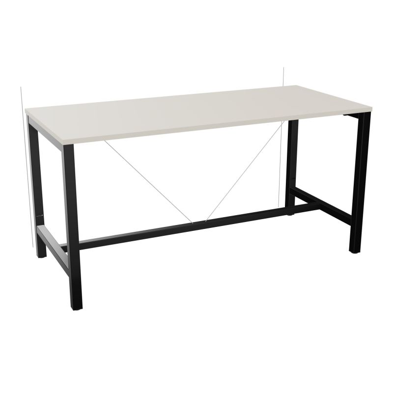 ARIAL T. REU L180XP80XH90 PIEDS ARCHE CARREE AVEC REPOSE PIED