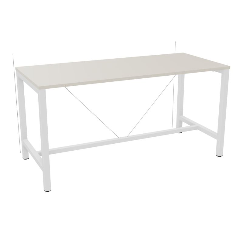 ARIAL T. REU L180XP80XH90 PIEDS ARCHE CARREE AVEC REPOSE PIED