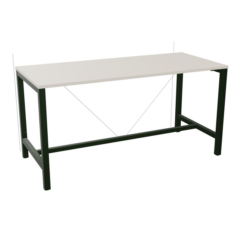ARIAL T. REU L180XP80XH90 PIEDS ARCHE CARREE AVEC REPOSE PIED