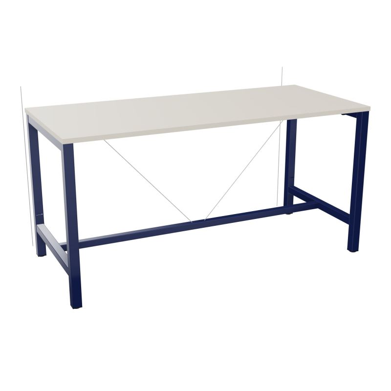 ARIAL T. REU L180XP80XH90 PIEDS ARCHE CARREE AVEC REPOSE PIED
