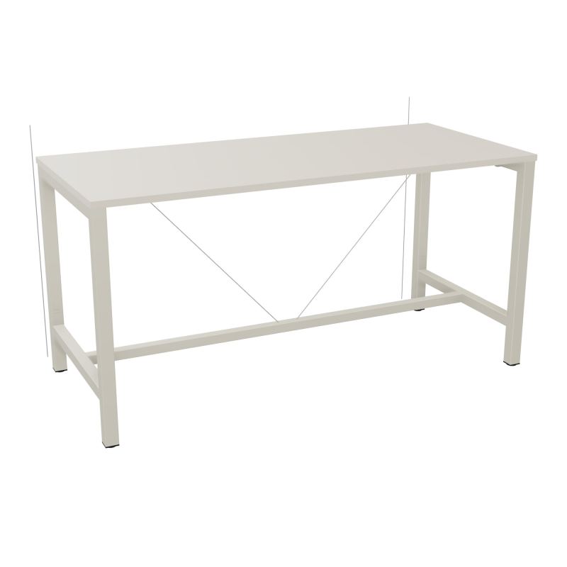 ARIAL T. REU L180XP80XH90 PIEDS ARCHE CARREE AVEC REPOSE PIED