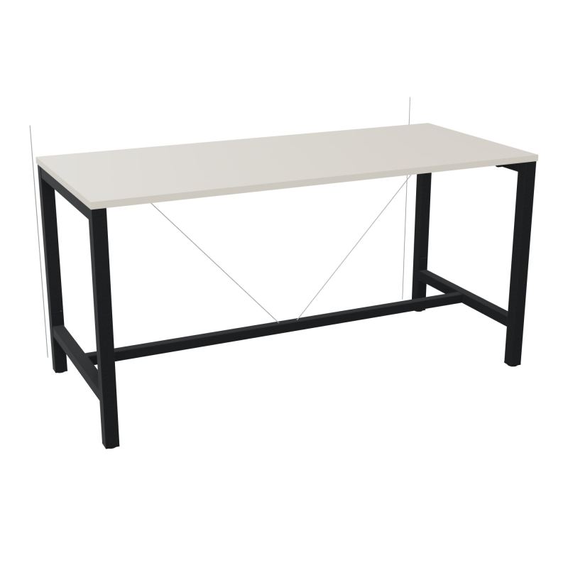 ARIAL T. REU L180XP80XH90 PIEDS ARCHE CARREE AVEC REPOSE PIED