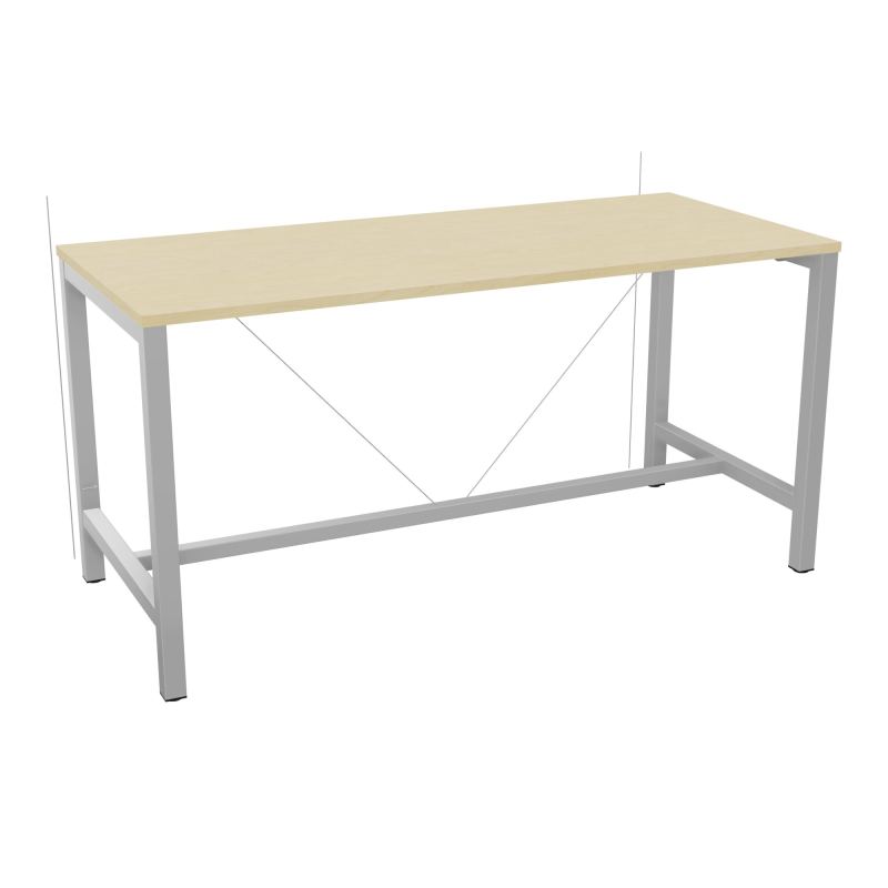 ARIAL T. REU L180XP80XH90 PIEDS ARCHE CARREE AVEC REPOSE PIED