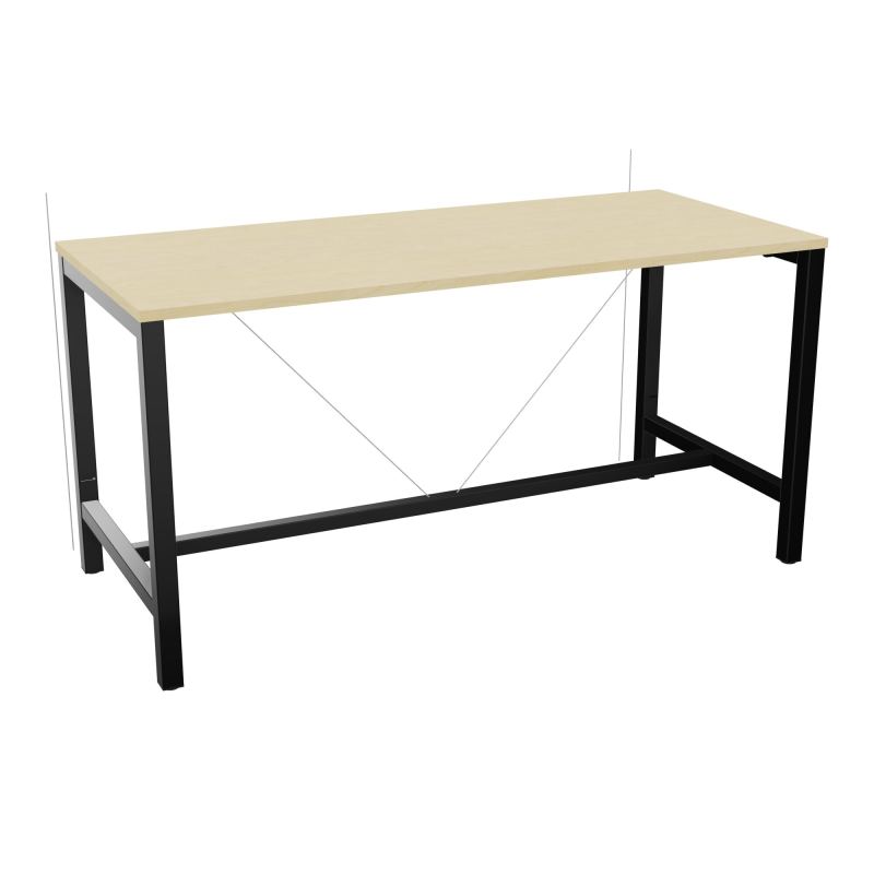 ARIAL T. REU L180XP80XH90 PIEDS ARCHE CARREE AVEC REPOSE PIED
