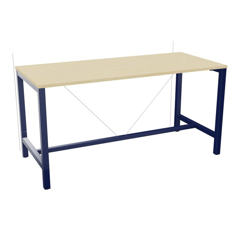 ARIAL T. REU L180XP80XH90 PIEDS ARCHE CARREE AVEC REPOSE PIED