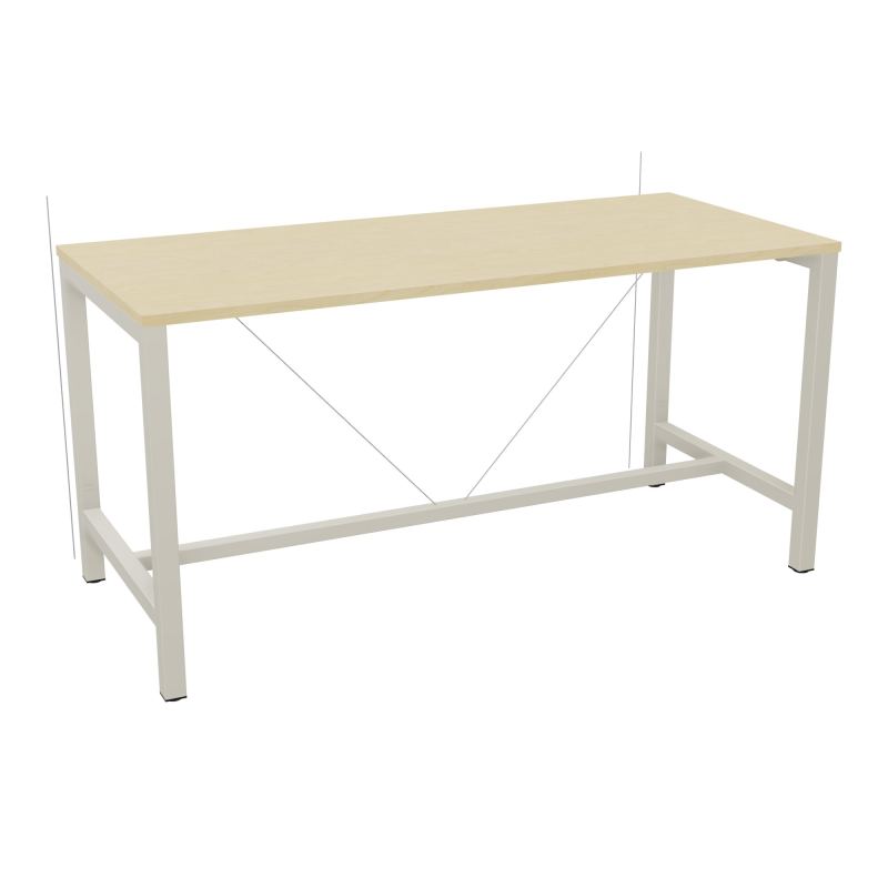 ARIAL T. REU L180XP80XH90 PIEDS ARCHE CARREE AVEC REPOSE PIED