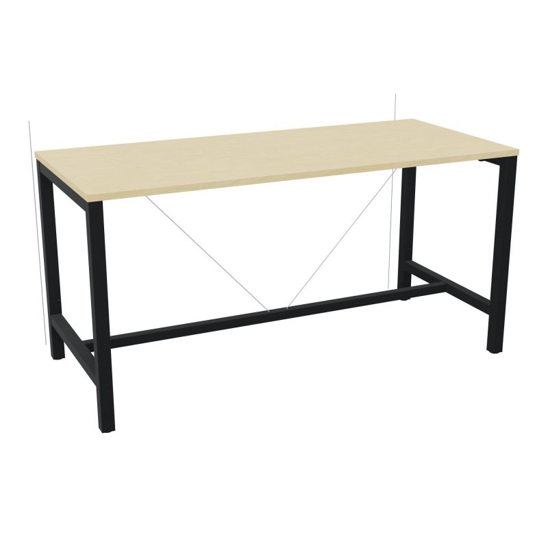 ARIAL T. REU L180XP80XH90 PIEDS ARCHE CARREE AVEC REPOSE PIED