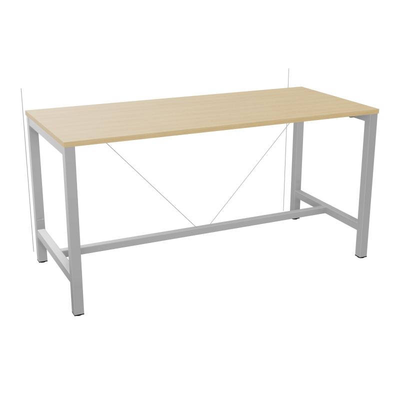 ARIAL T. REU L180XP80XH90 PIEDS ARCHE CARREE AVEC REPOSE PIED