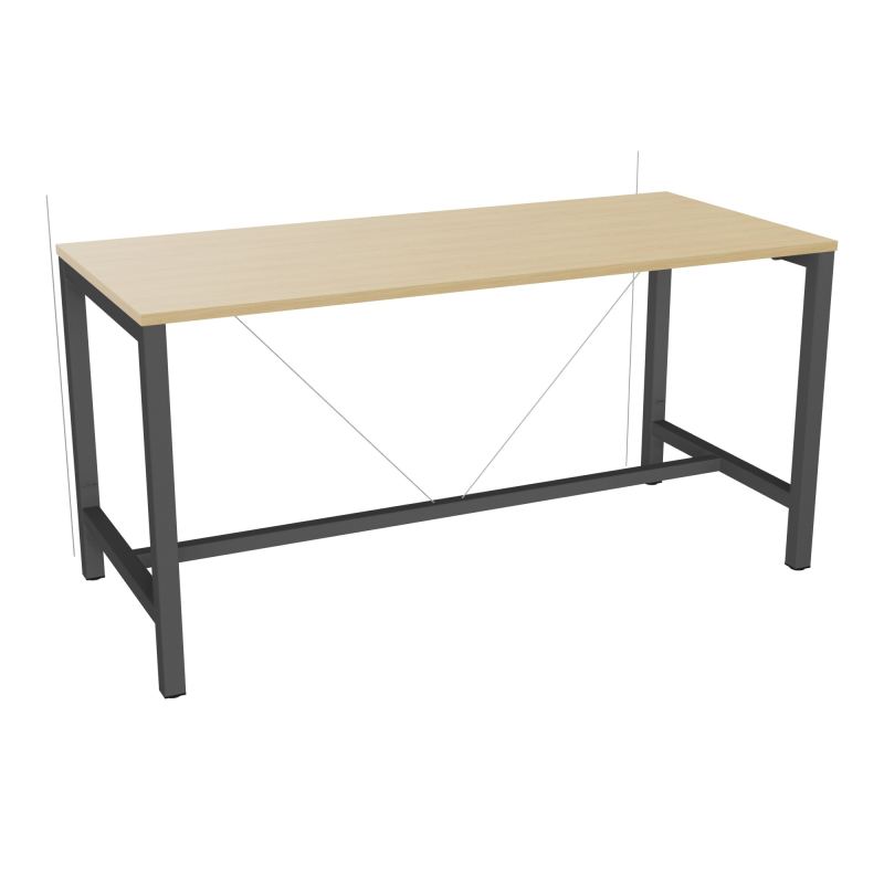 ARIAL T. REU L180XP80XH90 PIEDS ARCHE CARREE AVEC REPOSE PIED