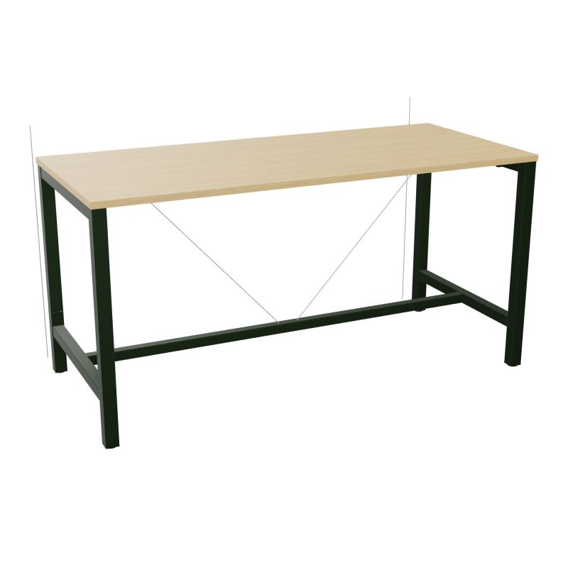 ARIAL T. REU L180XP80XH90 PIEDS ARCHE CARREE AVEC REPOSE PIED