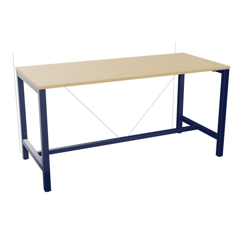 ARIAL T. REU L180XP80XH90 PIEDS ARCHE CARREE AVEC REPOSE PIED