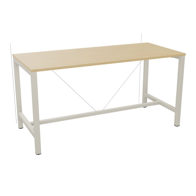 ARIAL T. REU L180XP80XH90 PIEDS ARCHE CARREE AVEC REPOSE PIED