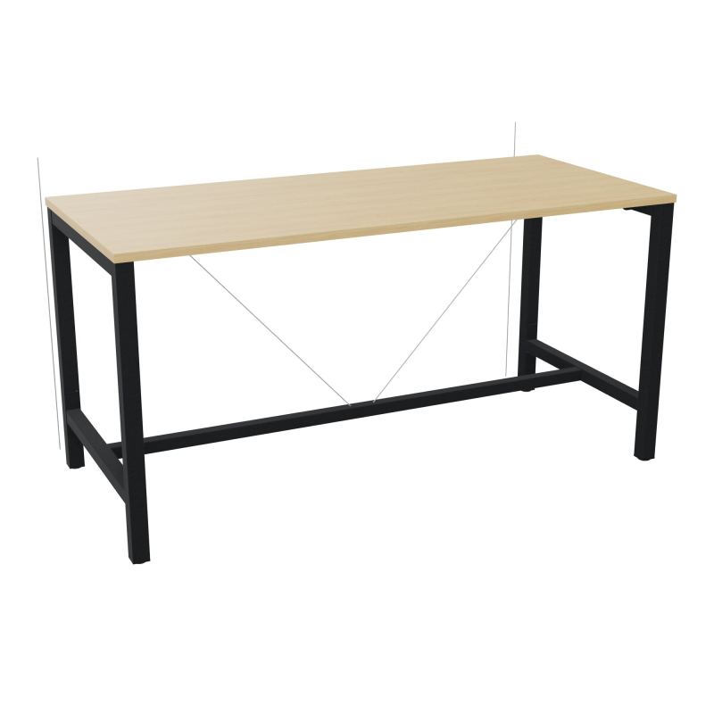 ARIAL T. REU L180XP80XH90 PIEDS ARCHE CARREE AVEC REPOSE PIED