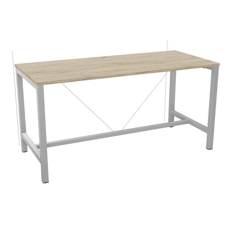 ARIAL T. REU L180XP80XH90 PIEDS ARCHE CARREE AVEC REPOSE PIED