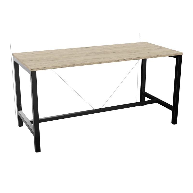 ARIAL T. REU L180XP80XH90 PIEDS ARCHE CARREE AVEC REPOSE PIED