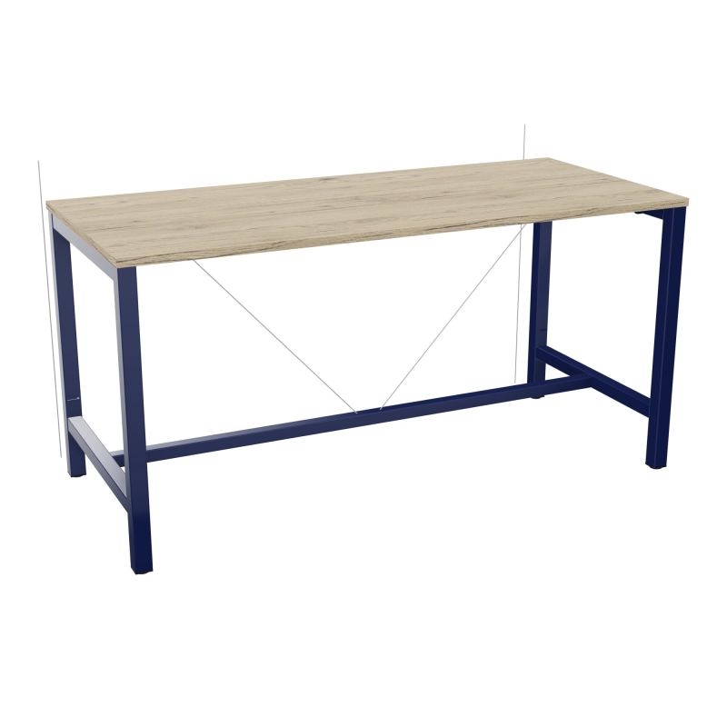 ARIAL T. REU L180XP80XH90 PIEDS ARCHE CARREE AVEC REPOSE PIED