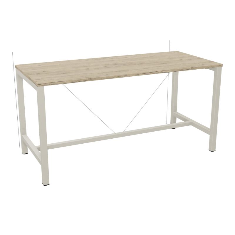 ARIAL T. REU L180XP80XH90 PIEDS ARCHE CARREE AVEC REPOSE PIED