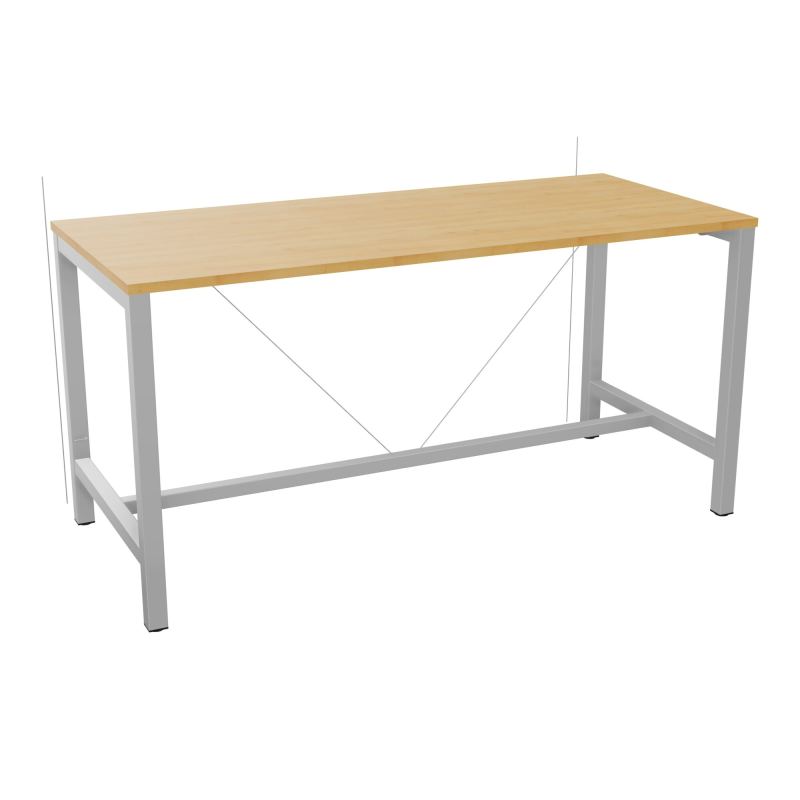 ARIAL T. REU L180XP80XH90 PIEDS ARCHE CARREE AVEC REPOSE PIED