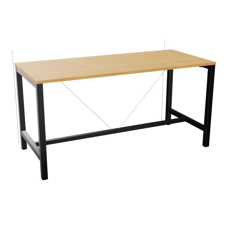 ARIAL T. REU L180XP80XH90 PIEDS ARCHE CARREE AVEC REPOSE PIED