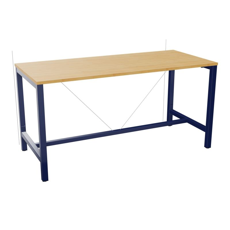 ARIAL T. REU L180XP80XH90 PIEDS ARCHE CARREE AVEC REPOSE PIED