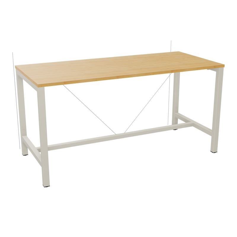 ARIAL T. REU L180XP80XH90 PIEDS ARCHE CARREE AVEC REPOSE PIED