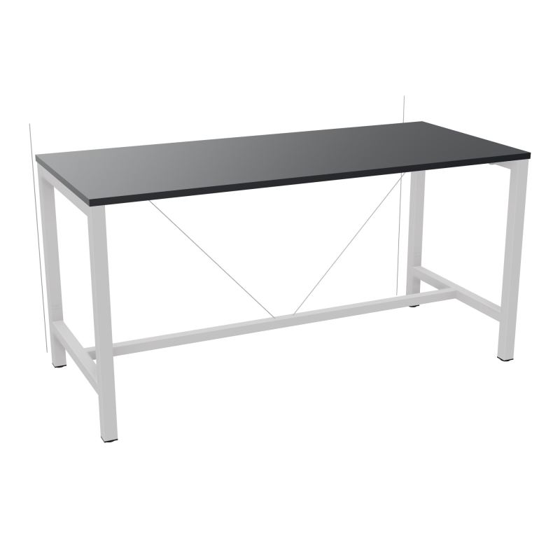 ARIAL T. REU L180XP80XH90 PIEDS ARCHE CARREE AVEC REPOSE PIED