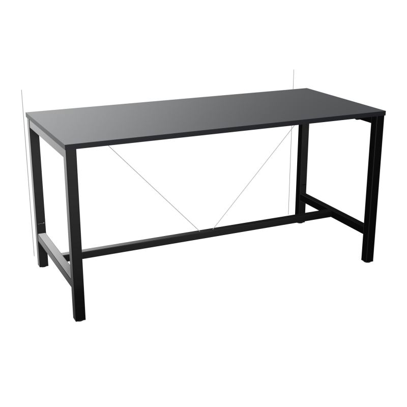 ARIAL T. REU L180XP80XH90 PIEDS ARCHE CARREE AVEC REPOSE PIED