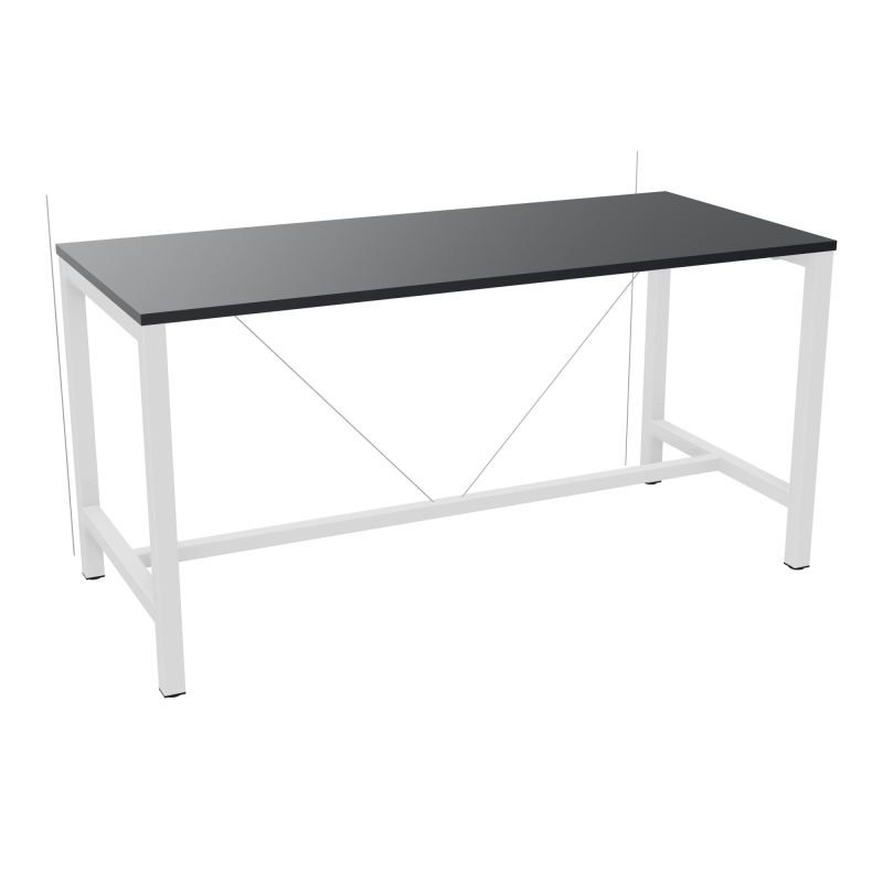 ARIAL T. REU L180XP80XH90 PIEDS ARCHE CARREE AVEC REPOSE PIED