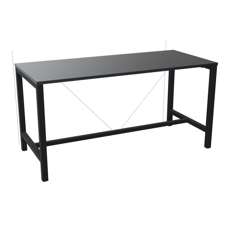 ARIAL T. REU L180XP80XH90 PIEDS ARCHE CARREE AVEC REPOSE PIED