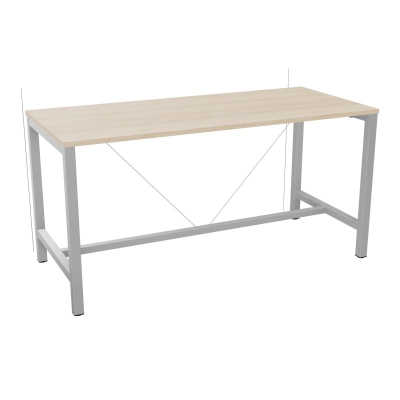 ARIAL T. REU L180XP80XH90 PIEDS ARCHE CARREE AVEC REPOSE PIED
