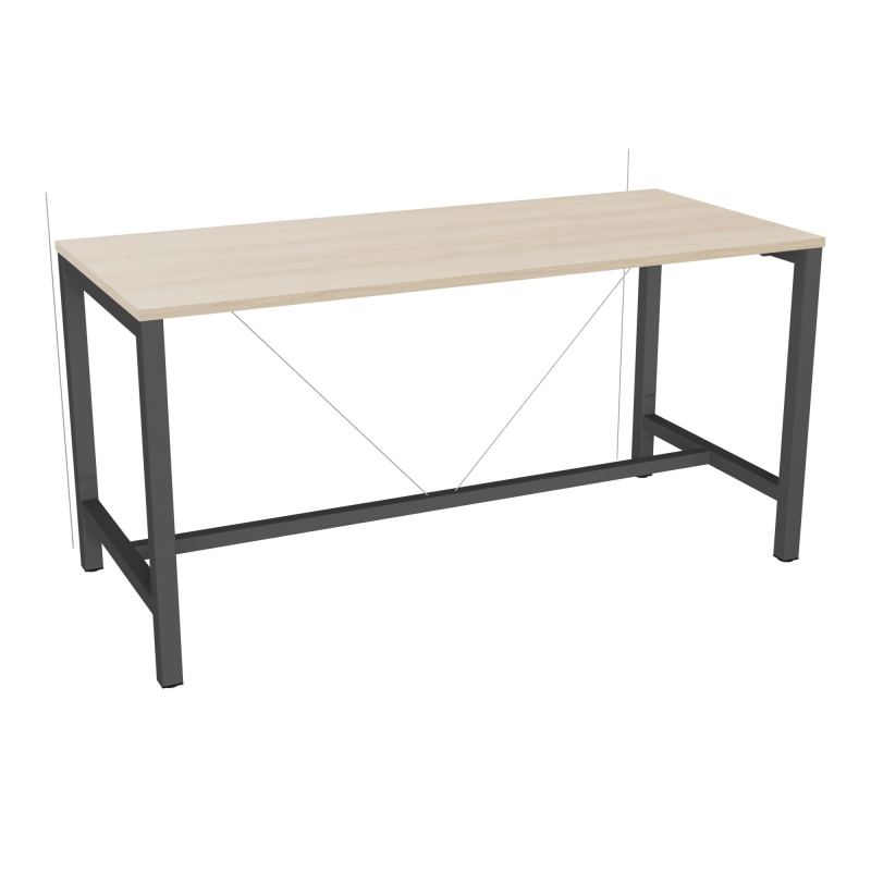 ARIAL T. REU L180XP80XH90 PIEDS ARCHE CARREE AVEC REPOSE PIED